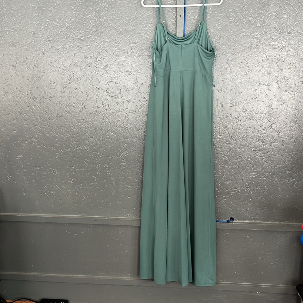 Birdy Grey Ash Crepe Dress in color Sea Glass Sz XL - Picture 5 of 16